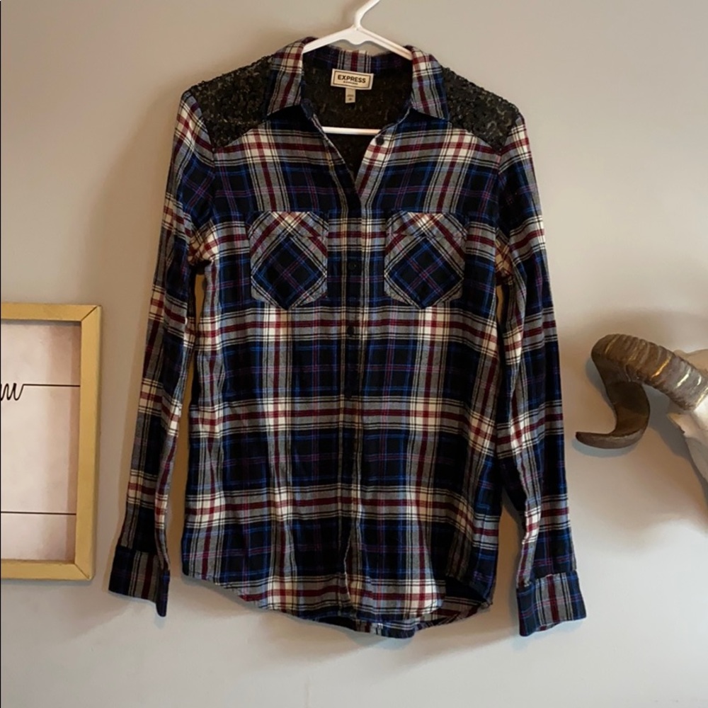 Express // Boyfriend Button Down Flannel - image 1